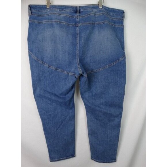 ASOS Women's Jeans Plus Size 22 UK 26 Blue Straight Denim Jean Pants - Picture 6 of 8